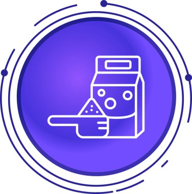 Siyah çizgi elektrikli su ısıtıcısı ve beyaz arka planda izole edilmiş ikon sapı. Çaydanlık ikonu. Soyut çember rastgele noktalar. vektör