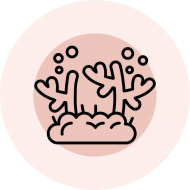 Şirin bir çizgi film simgesinin vektör çizimi