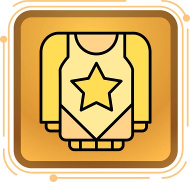 Madalya. Web simgesi basit illüstrasyon