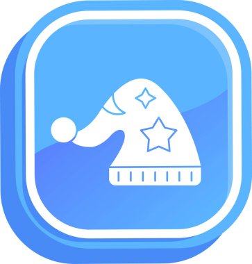 Bir şapka simgesinin vektör illüstrasyonu