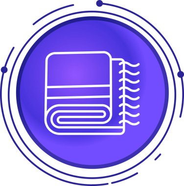 Mavi çizgi yuvarlak tahta kutu simgesi beyaz arkaplanda izole edilmiş. Tahta daire düğmesi. vektör