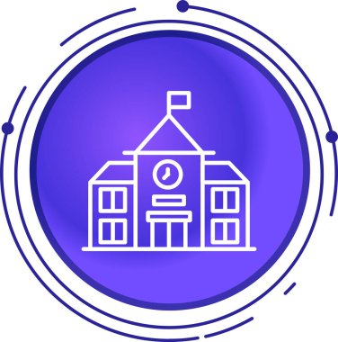 Beyaz arka planda çizgi ev simgesi izole edildi. Gayrimenkul. Renkli taslak konsepti. vektör