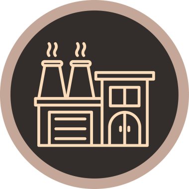 Bir ev simgesinin vektör illüstrasyonu