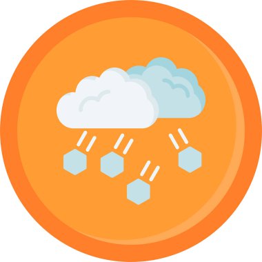 Bulut. Web simgesi basit illüstrasyon