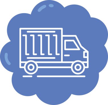 Bulut. Web simgesi basit illüstrasyon