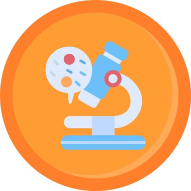 Biyolojik mikroskop araştırma simgesi
