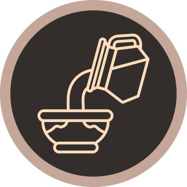 Gıda simgesinin vektör illüstrasyonu