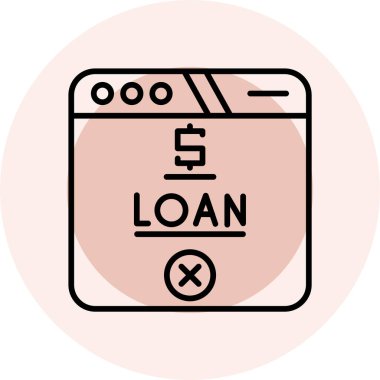 çizgi kredi simgesi beyaz arkaplanda izole edildi. Kredi ikonu. Rozetli kredi belgesi. Renkli taslak konsepti. vektör