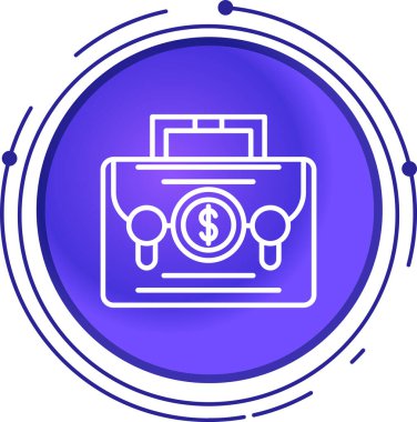 Dolar. Web simgesi basit illüstrasyon