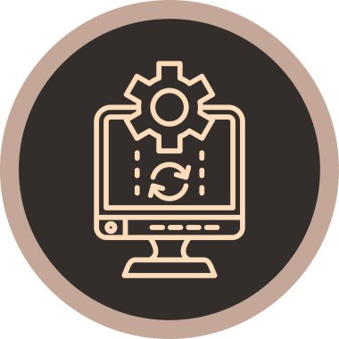 Simge vektör illüstrasyonu ayarlanıyor