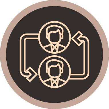 İş ve finans simgesinin vektör illüstrasyonu