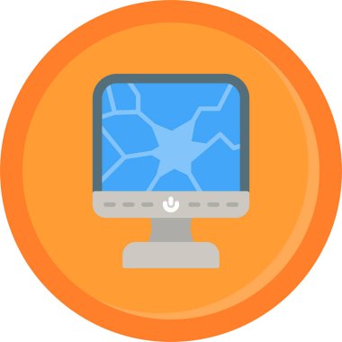 Bilgisayar. Web simgesi basit tasarım