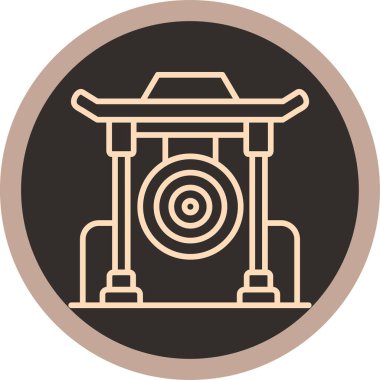 vektör Çin feneri ico