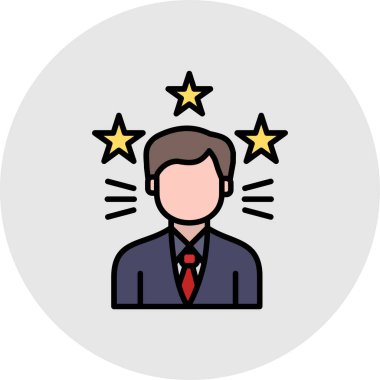 iş ve finans düz vektör simgesi.