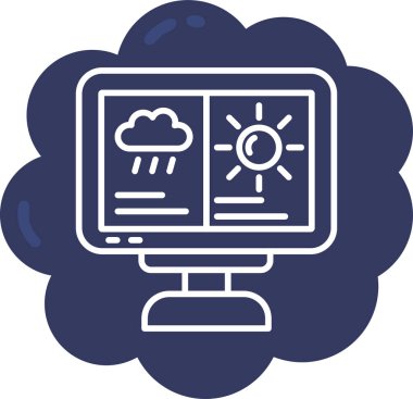 Bulut hesaplama. simge tasarımı