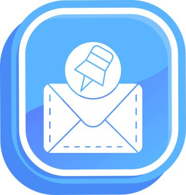 Zarf. Web simgesi basit tasarım