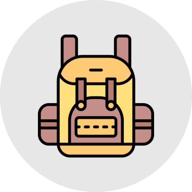 çanta simgesi vektör illüstrasyonu