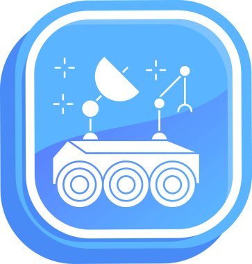 Bir robot simgesinin vektör illüstrasyonu