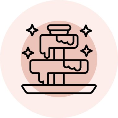 Modern bir simgenin vektör illüstrasyonu