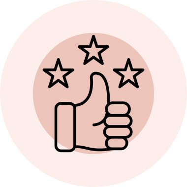 Başparmaklar yukarı. Basit tasarım