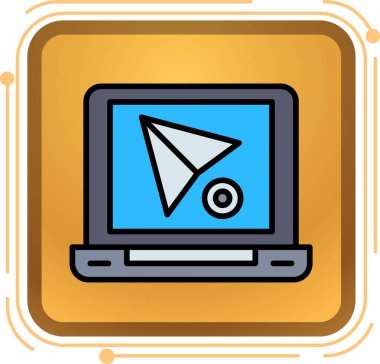 e- posta simgesi vektör illüstrasyonu