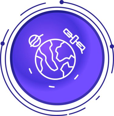 Dünya küresi simgesi modada izole edilmiş arkaplan