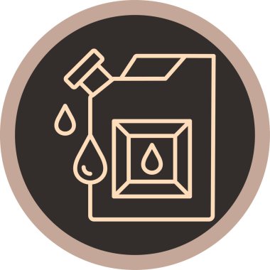 Bir varil simgesinin vektör illüstrasyonu