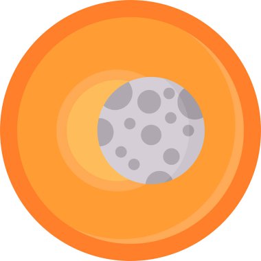 Ay. Web simgesi basit illüstrasyon