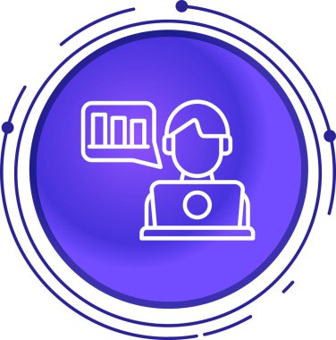 Dizüstü bilgisayar simgesi vektör çizimi