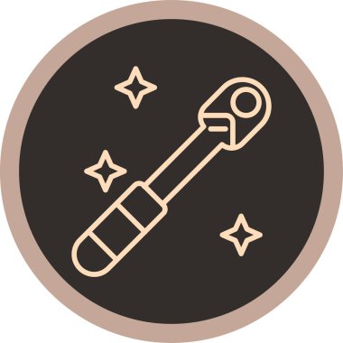 Bir tornavida simgesinin vektör çizimi