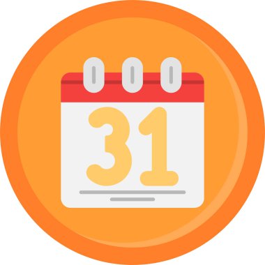 Takvim. Web simgesi basit illüstrasyon