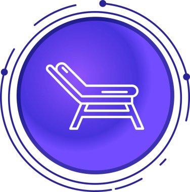 Hat Kol Koltuğu simgesi beyaz arkaplanda izole edildi. Renkli taslak konsepti. Vektör.