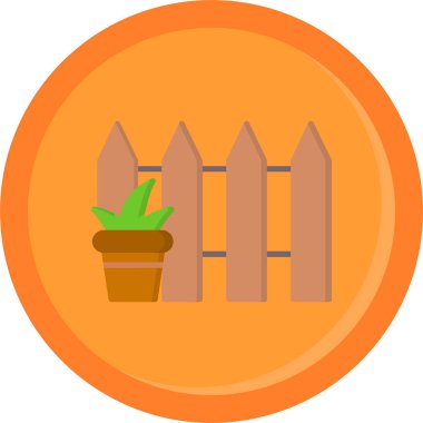 Bitki. Web simgesi basit illüstrasyon