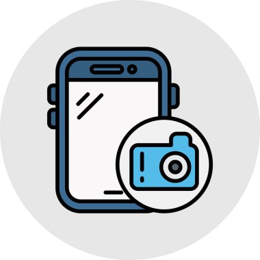 Kamera. Web simgesi basit illüstrasyon