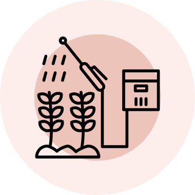 bitki ağ simgesi, vektör illüstrasyonu