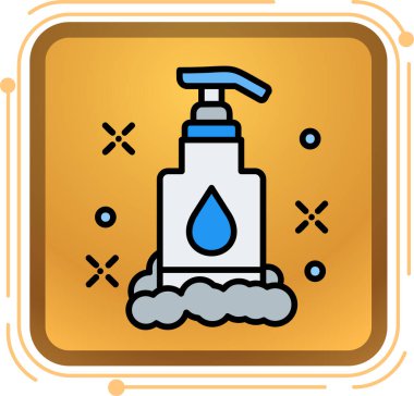 herhangi bir tasarım için beyaz arkaplanda çizgi film tarzında bir tuvalet simgesi