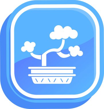 ağaç simgesi vektör illüstrasyonu