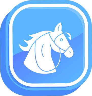 At ikonu. vektör illüstrasyonu