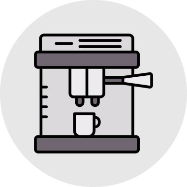 Kahve fincanı simge. Kahve Kupası vektör simgesi web için anahat çizimi