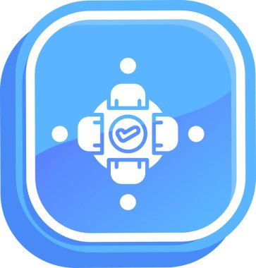 Bir robotun vektör illüstrasyon simgesi