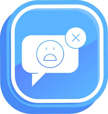 Konuş. Web simgesi basit illüstrasyon