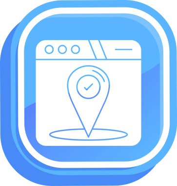 Harita konumu simgesi - taslak biçimi