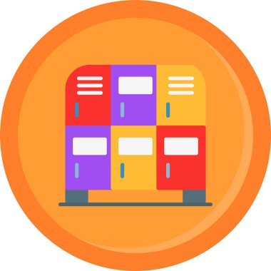 Otobüs. Web simgesi basit illüstrasyon