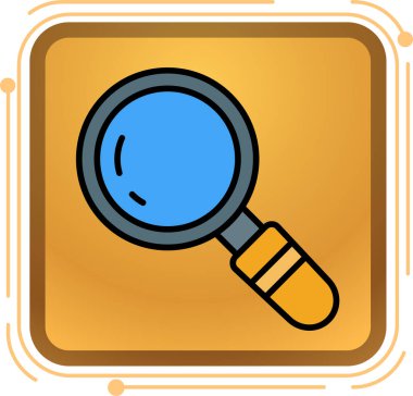 Arama simgesi vektör illüstrasyonu