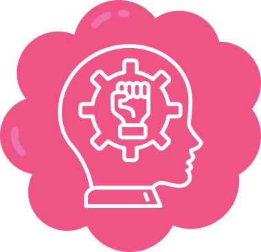 Beyin. Web simgesi basit illüstrasyon