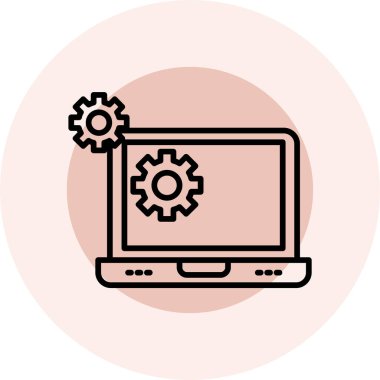 seo modern simgesinin vektör illüstrasyonu