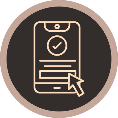 Hareket eden telefon vektör simgesi