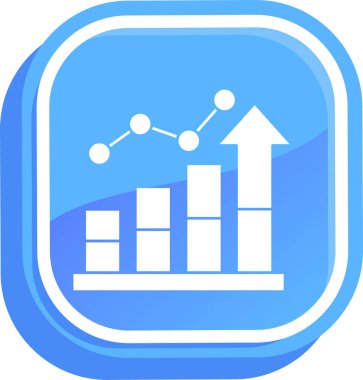 iş grafiği simgesi, vektör illüstrasyonu