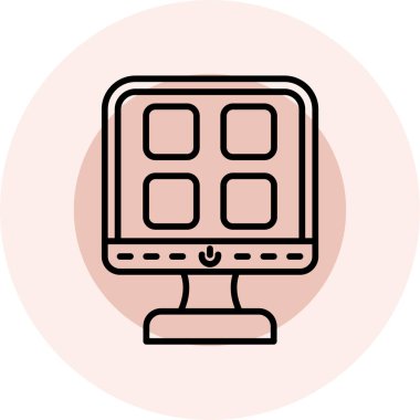 bilgisayar simgesi vektör illüstrasyonu