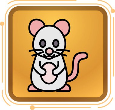 Fare simgesi, karikatür tarzı